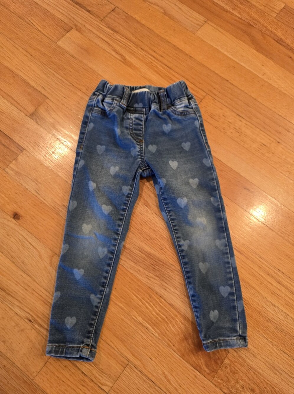 Boden Girl's Heart Print Jeans